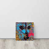 (Multi Colored Raccoon) Canvas